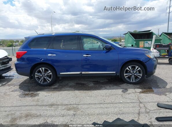 5N1DR2MM5HC910345 2017 NISSAN PATHFINDER Blue Vista interior trasera
