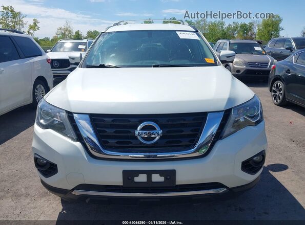 5N1DR2MM5JC654553 2018 NISSAN PATHFINDER White Widok zestawu wskaźników