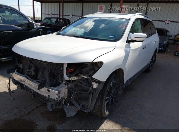 5N1DR2MM6HC628389 2017 NISSAN PATHFINDER Белый Передняя левая четверть