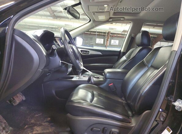 5N1DR2MM8HC647428 2017 NISSAN PATHFINDER Black Front interior view