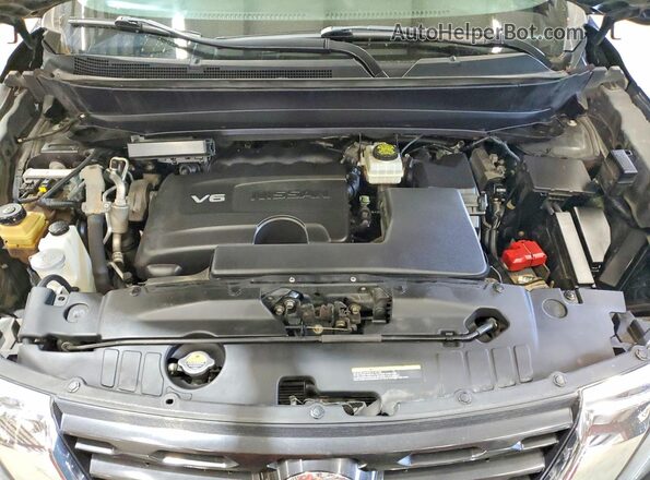 5N1DR2MM8HC647428 2017 NISSAN PATHFINDER Black Engine compartment view