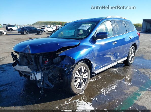 5N1DR2MM8HC657487 2017 NISSAN PATHFINDER Blue წინა მარცხენა ხედი სამი მეოთხედიდან