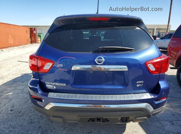 5N1DR2MM8HC658140 2017 NISSAN PATHFINDER Blue Հետևի տեսք