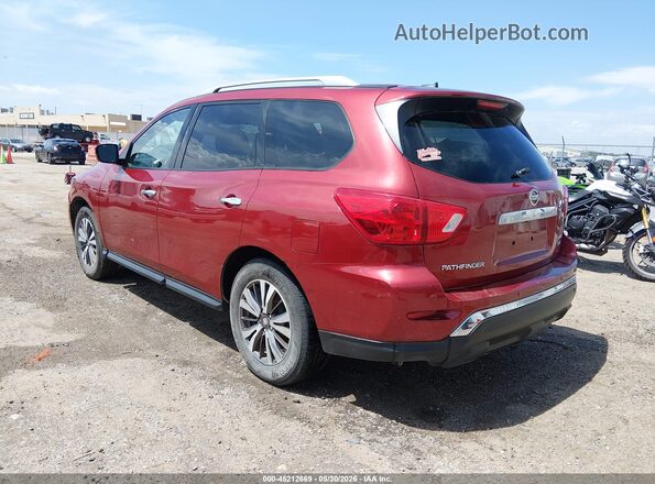5N1DR2MM9HC606628 2017 NISSAN PATHFINDER Красный Задняя левая четверть