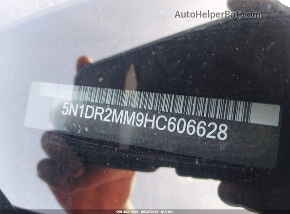 5N1DR2MM9HC606628 2017 NISSAN PATHFINDER Красный Вид подкапотного пространства