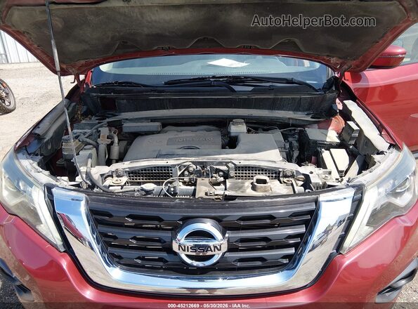 5N1DR2MM9HC606628 2017 NISSAN PATHFINDER Красный Вид сзади