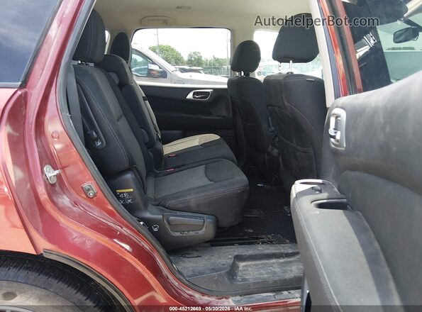 5N1DR2MM9HC606628 2017 NISSAN PATHFINDER Красный Вид наклейки с VIN-кодом