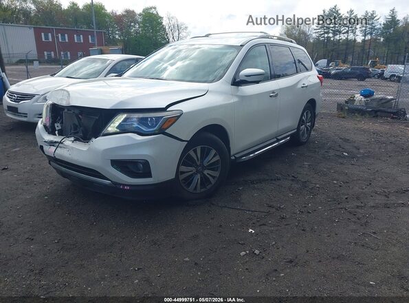 5N1DR2MM9JC613519 2018 NISSAN PATHFINDER White Vista tres cuartos delantera izquierda