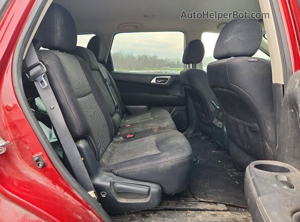 5N1DR2MMXHC633188 2017 NISSAN PATHFINDER Red Rear interior view