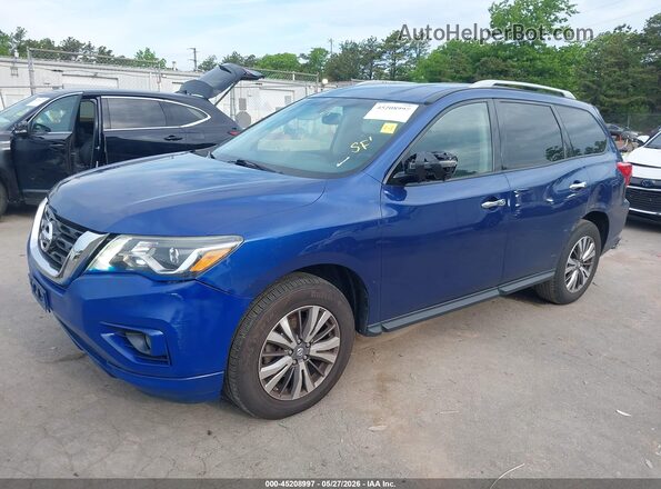 5N1DR2MMXJC646531 2018 NISSAN PATHFINDER Blue წინა მარცხენა ხედი სამი მეოთხედიდან
