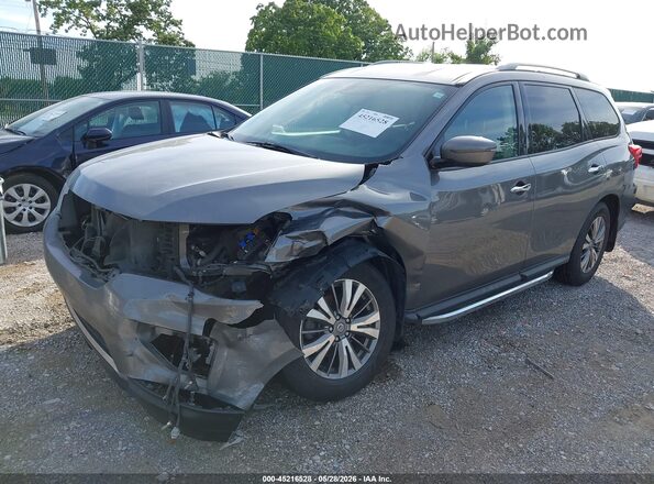 5N1DR2MN0KC642174 2019 NISSAN PATHFINDER Gray წინა მარცხენა ხედი სამი მეოთხედიდან