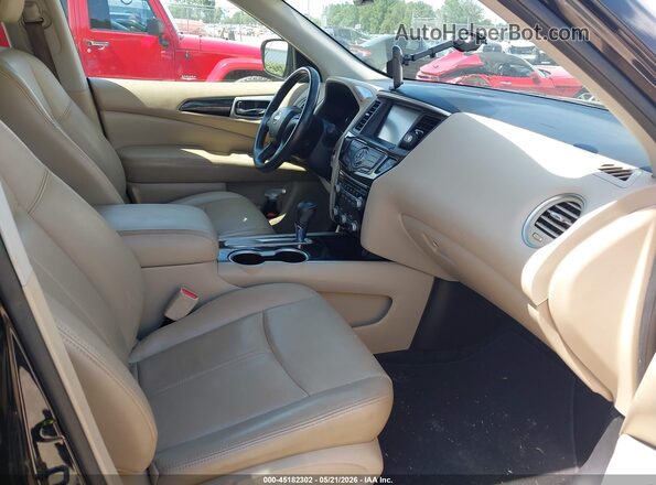 5N1DR2MN1HC665875 2017 NISSAN PATHFINDER Black წინა სალონის ხედი