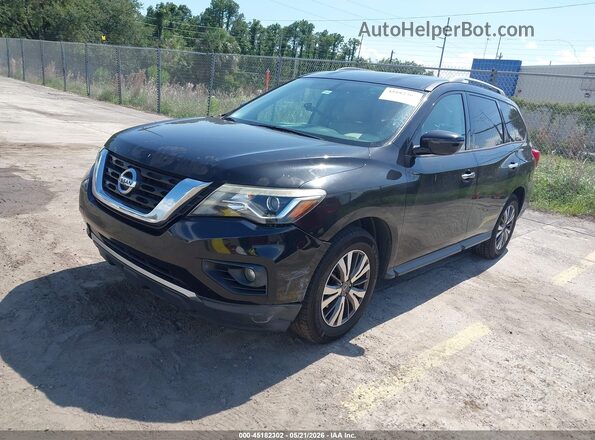 5N1DR2MN1HC665875 2017 NISSAN PATHFINDER Black წინა მარცხენა ხედი სამი მეოთხედიდან