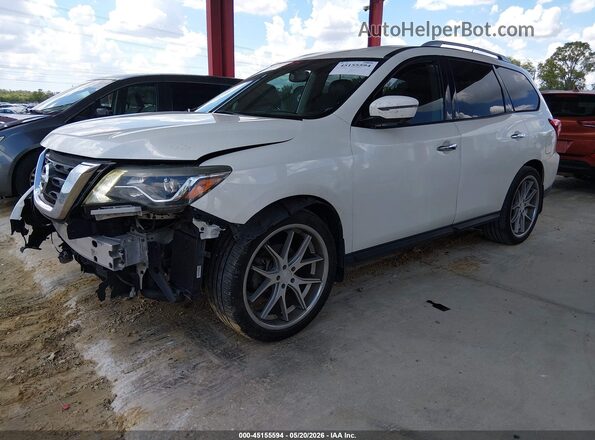 5N1DR2MN1JC625849 2018 NISSAN PATHFINDER White Առջևի ձախ երեք քառորդ տեսարան