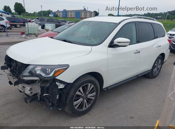 5N1DR2MN1KC597469 2019 NISSAN PATHFINDER Белый Передняя левая четверть