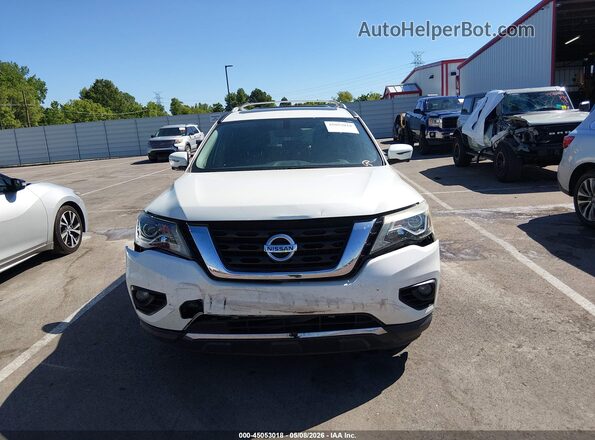 5N1DR2MN2HC604583 2017 NISSAN PATHFINDER White Instrument cluster view