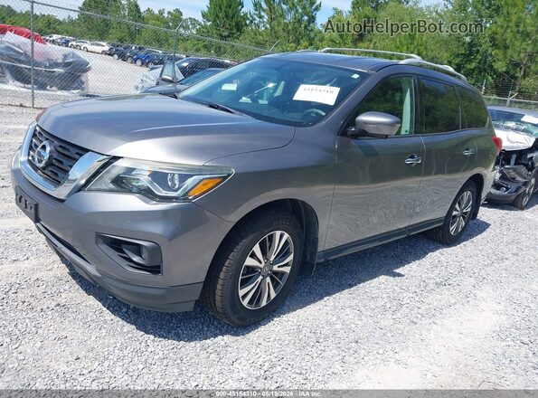 5N1DR2MN2HC627054 2017 NISSAN PATHFINDER Gray Vista tres cuartos delantera izquierda