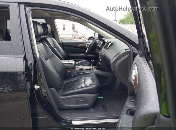 5N1DR2MN2HC674164 2017 NISSAN PATHFINDER Black Widok wnętrza z przodu