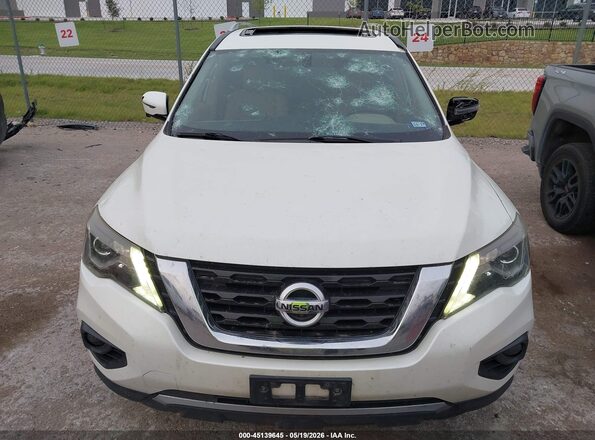 5N1DR2MN2HC686864 2017 NISSAN PATHFINDER White Instrument cluster view