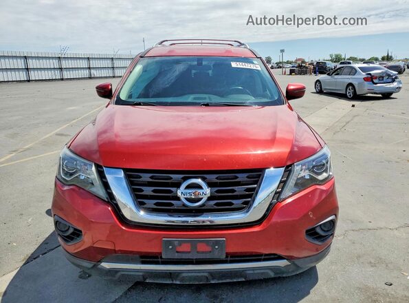5N1DR2MN2HC698657 2017 NISSAN PATHFINDER Red Vista frontal