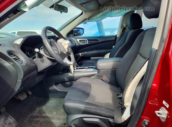 5N1DR2MN2HC698657 2017 NISSAN PATHFINDER Red Vista interior delantera