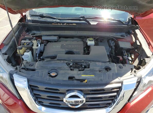 5N1DR2MN2HC698657 2017 NISSAN PATHFINDER Red Vista del compartimento del motor