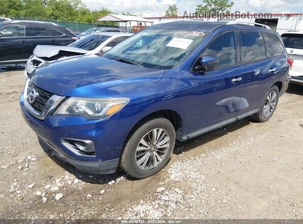 5N1DR2MN2JC612818 2018 NISSAN PATHFINDER Blue Vista tres cuartos delantera izquierda