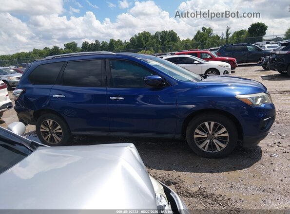5N1DR2MN2JC612818 2018 NISSAN PATHFINDER Blue Vista interior trasera