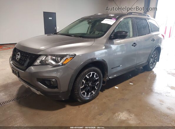 5N1DR2MN2KC649711 2019 NISSAN PATHFINDER Gray Առջևի ձախ երեք քառորդ տեսարան