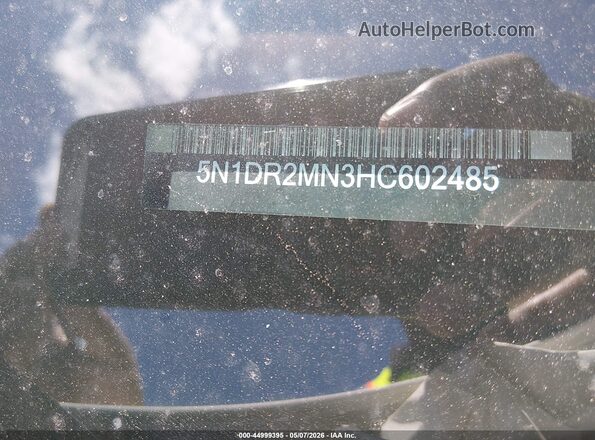 5N1DR2MN3HC602485 2017 NISSAN PATHFINDER White Շարժիչի բաժամունքի տեսք