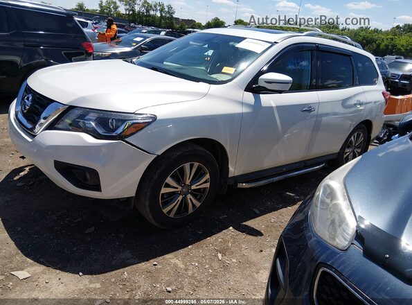5N1DR2MN3HC602485 2017 NISSAN PATHFINDER White Առջևի ձախ երեք քառորդ տեսարան