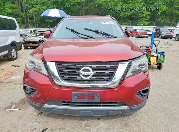 5N1DR2MN3JC637971 2018 NISSAN PATHFINDER Красный Вид спереди