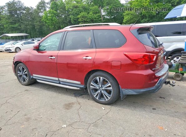 5N1DR2MN3JC637971 2018 NISSAN PATHFINDER Красный Задняя левая четверть