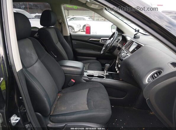5N1DR2MN4JC648686 2018 NISSAN PATHFINDER Black წინა სალონის ხედი