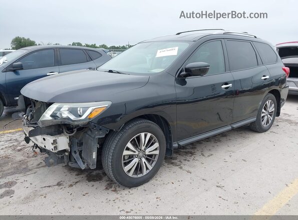 5N1DR2MN4KC582027 2019 NISSAN PATHFINDER Black წინა მარცხენა ხედი სამი მეოთხედიდან