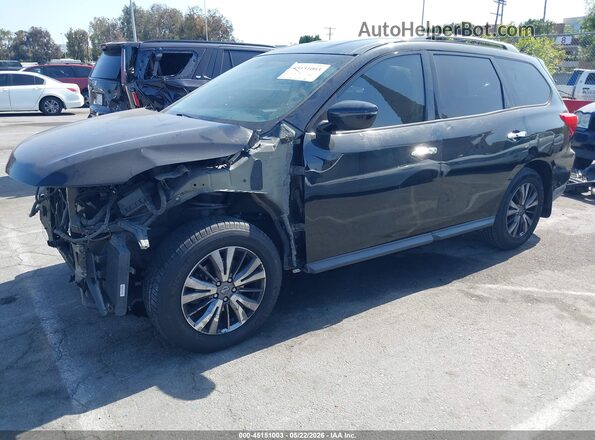 5N1DR2MN5JC632481 2018 NISSAN PATHFINDER Black Առջևի ձախ երեք քառորդ տեսարան