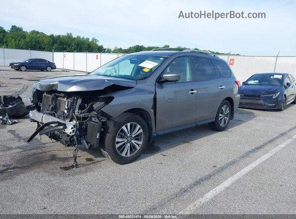 5N1DR2MN6HC632788 2017 NISSAN PATHFINDER Gray Առջևի ձախ երեք քառորդ տեսարան