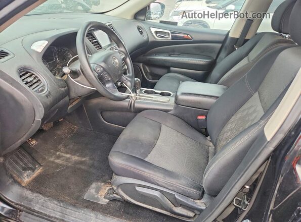 5N1DR2MN7KC587318 2019 NISSAN PATHFINDER Black წინა სალონის ხედი