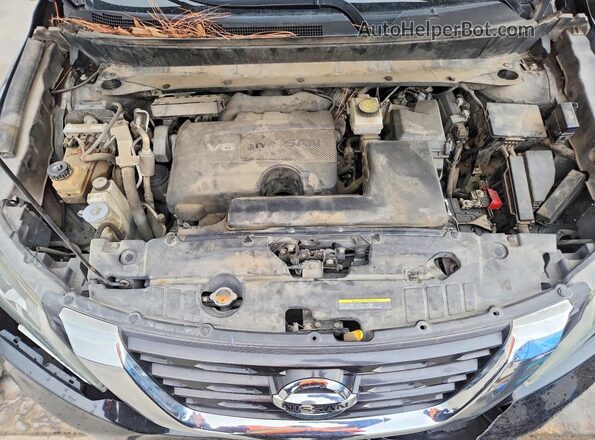 5N1DR2MN7KC587318 2019 NISSAN PATHFINDER Black ძრავის განყოფილების ხედი
