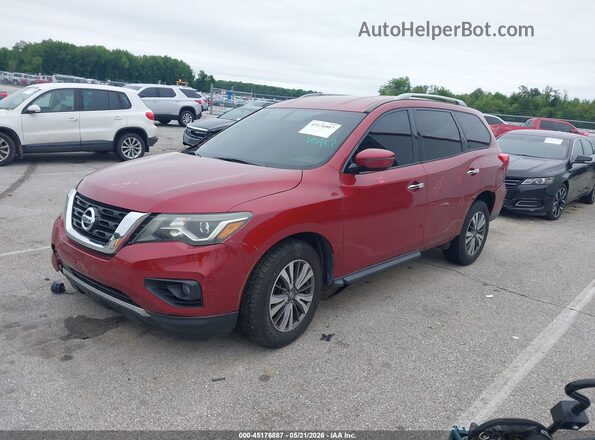 5N1DR2MN8HC613577 2017 NISSAN PATHFINDER Red Przód lewy