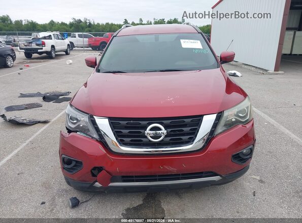 5N1DR2MN8HC613577 2017 NISSAN PATHFINDER Red Widok zestawu wskaźników