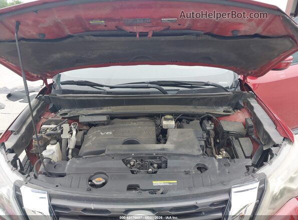 5N1DR2MN8HC613577 2017 NISSAN PATHFINDER Red Widok z tyłu