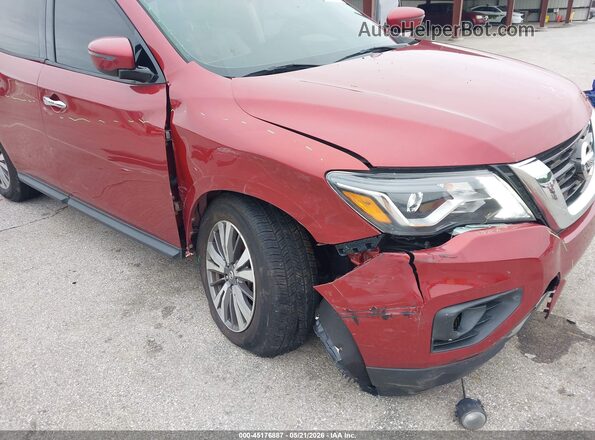 5N1DR2MN8HC613577 2017 NISSAN PATHFINDER Red Widok z przodu