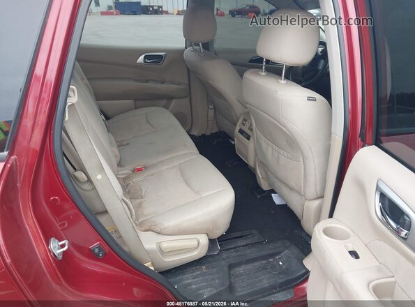 5N1DR2MN8HC613577 2017 NISSAN PATHFINDER Red Widok naklejki z numerem VIN