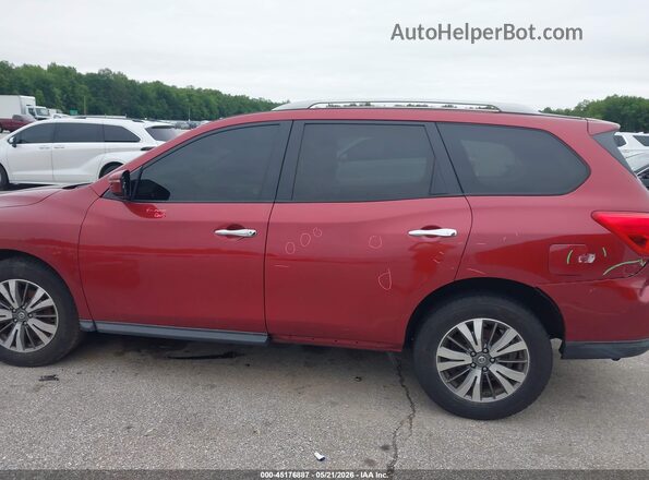 5N1DR2MN8HC613577 2017 NISSAN PATHFINDER Red Widok wnętrza 360 stopni