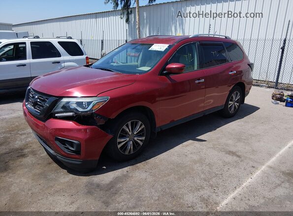 5N1DR2MN9HC610204 2017 NISSAN PATHFINDER Burgundy Front left