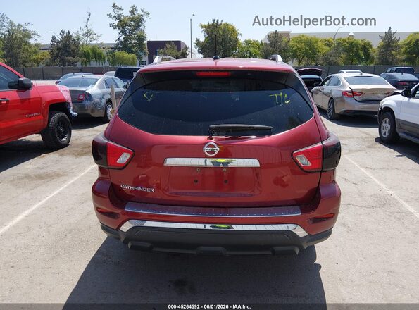 5N1DR2MN9HC610204 2017 NISSAN PATHFINDER Burgundy 