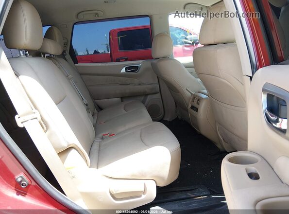 5N1DR2MN9HC610204 2017 NISSAN PATHFINDER Burgundy VIN sticker view