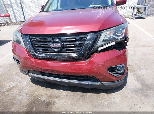 5N1DR2MN9HC610204 2017 NISSAN PATHFINDER Burgundy 