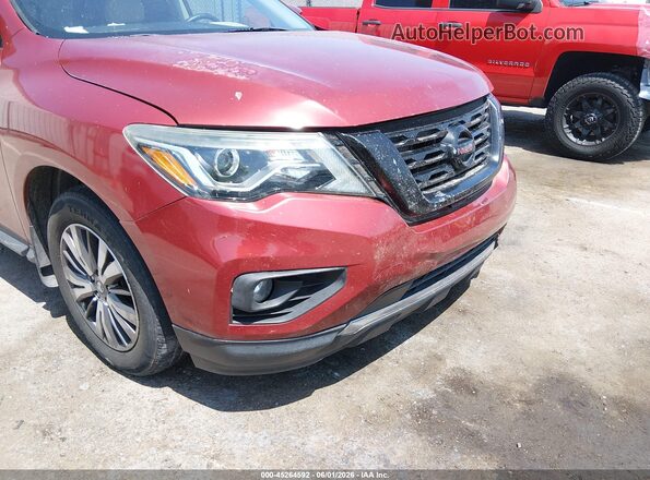 5N1DR2MN9HC610204 2017 NISSAN PATHFINDER Burgundy 